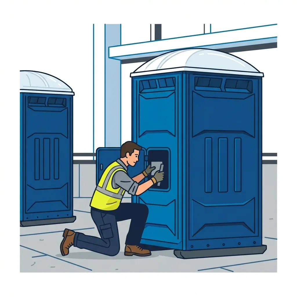 High-rise construction site sanitation logistics in Cincinnati, OH